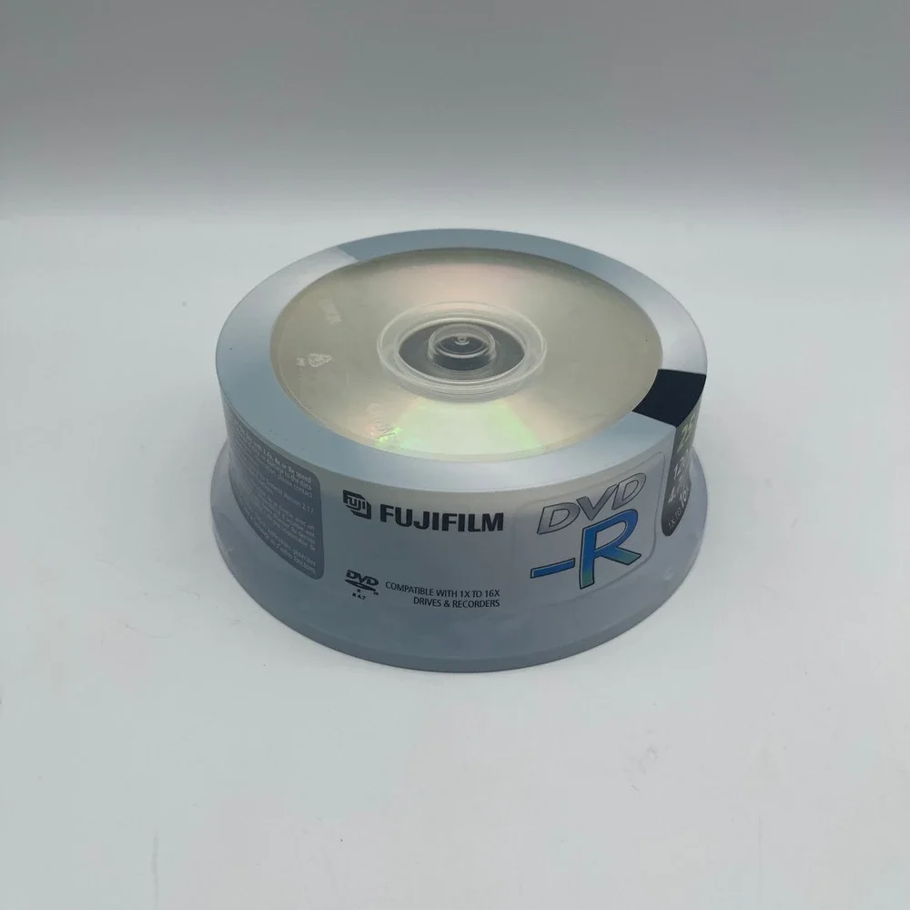 Fujifilm DVD-R 4.7GB 120 Min 16x‎ Blank Recordable Discs 25 Pack Spindle 75125